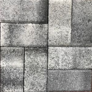 Брусчатка Квадриум Прямоугольник Color mix Антрацит 80
