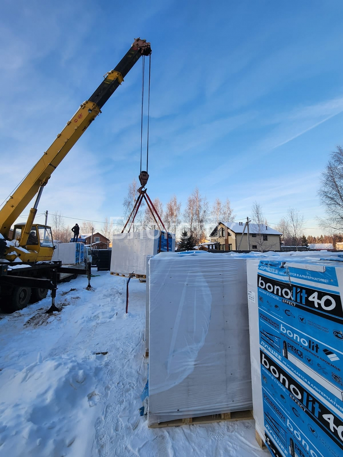 Пеноблоки стеновые Бонолит Малоярославец 625x200x500 D600