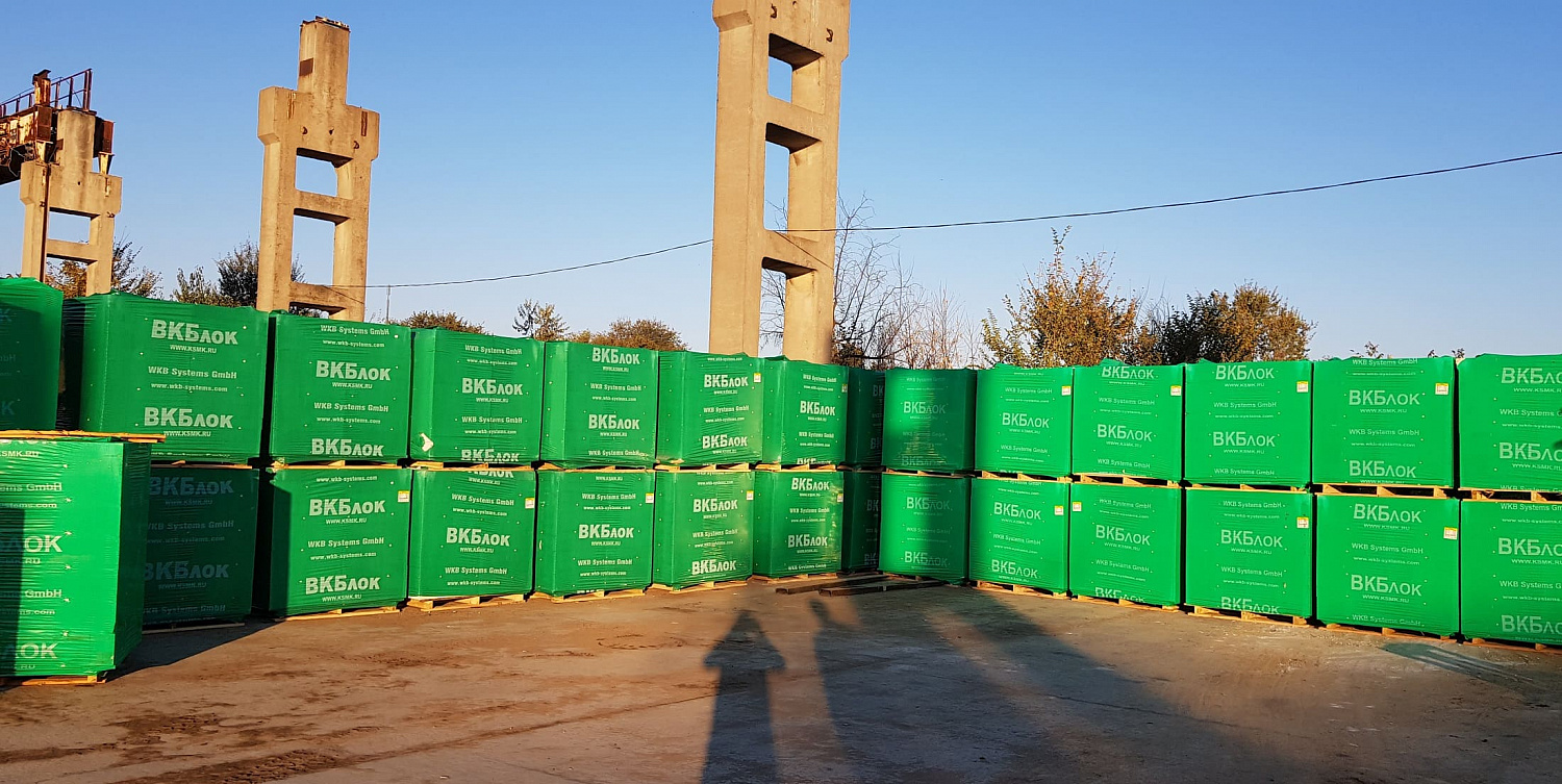 Газобетонные блоки ВКБлок D500 625х375х250 стеновые